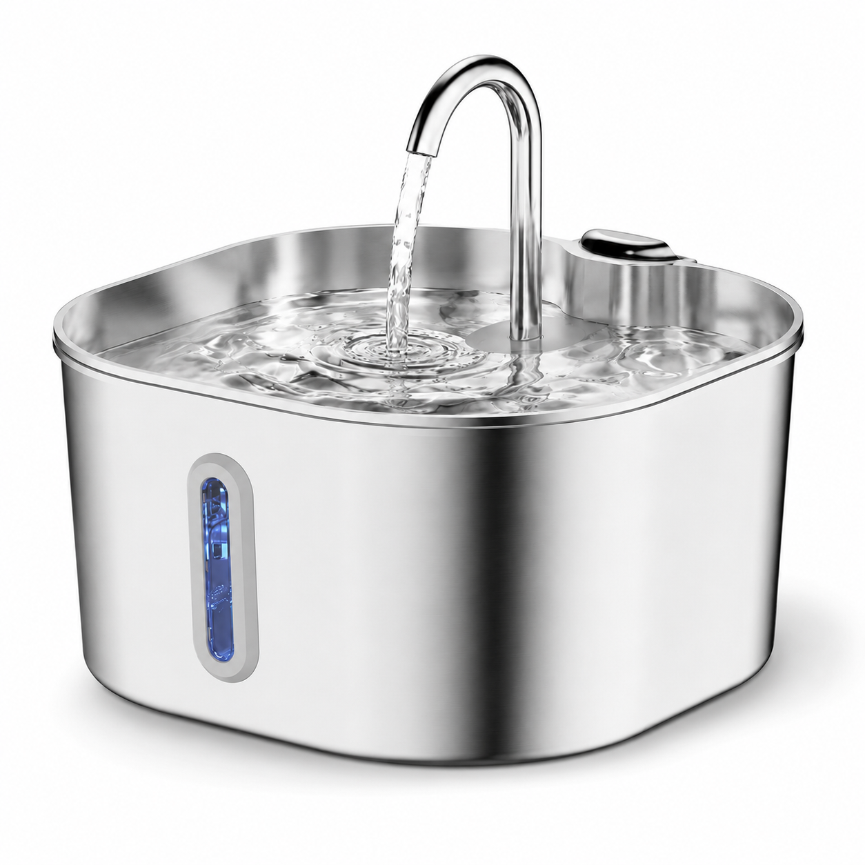 PurrFlow™ Stainless Steel Cat Water Fountain